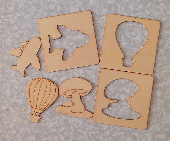 Formas para desenho em MDF - Aprender Brincando
