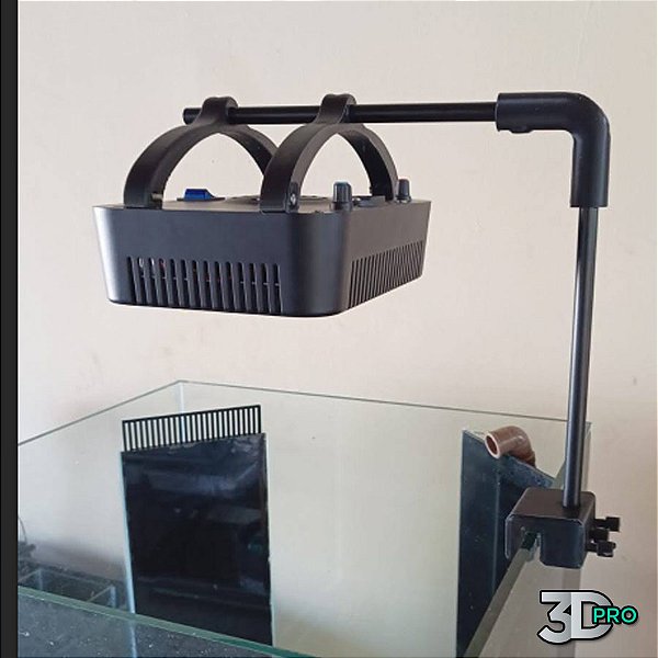 Suporte para Luminaria WattShine 140W - Articulada para vidro de 6-15mm
