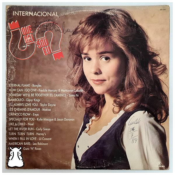 LP Novela Que Rei Sou Eu - Internacional Disco de Vinil 1989