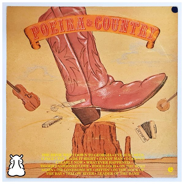 LP Poeira & Country - 1983 - Disco Vinil - Hm