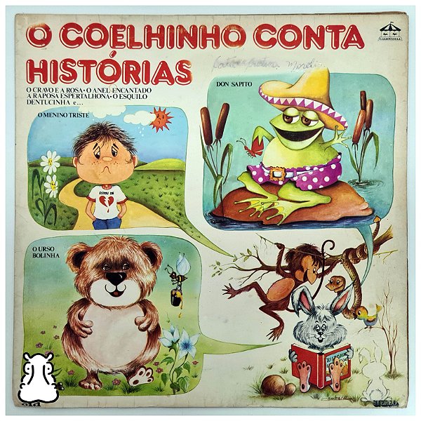 LP Historinha O Coelhinho Conta Histórias Disco de Vinil