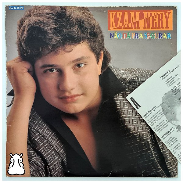 LP Kzam Nery Não Dá Pra Segurar Disco de Vinil 1990 Encarte
