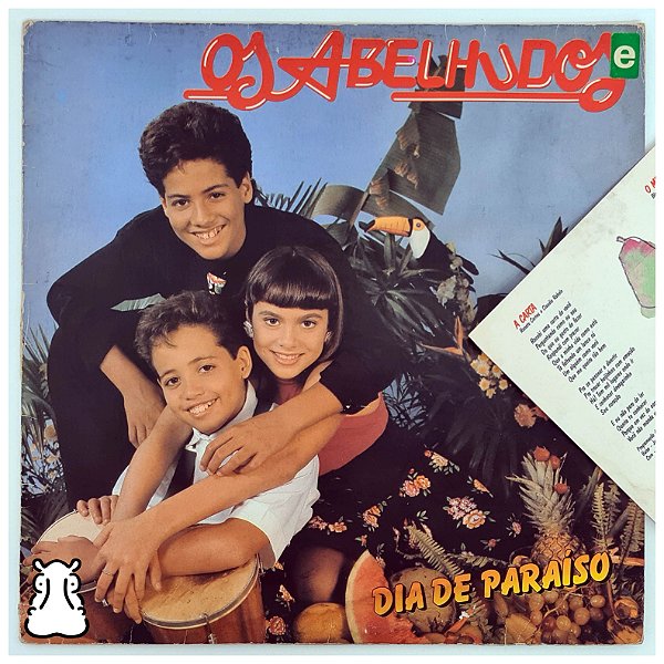 LP Os Abelhudos - Dia de Paraíso Disco de Vinil 1988 Encarte