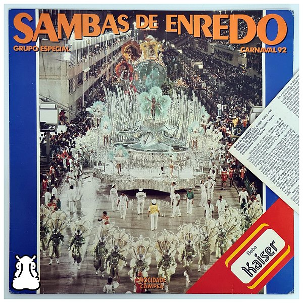 Lp Carnaval Sambas De Enredo Rj Disco De Vinil Encarte 1992