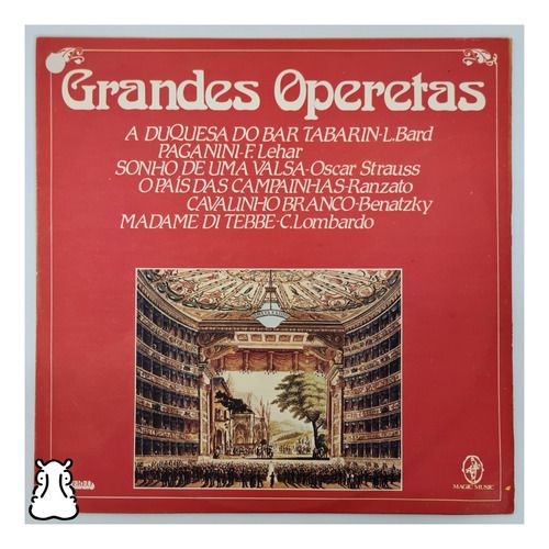 Lp Grandes Operetas Disco De Vinil 1986