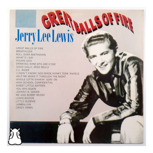LP Jerry Lee Lewis - Great Balls Of Fire Vinil Amostra - Hm