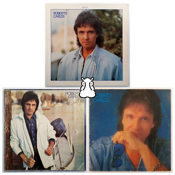 3 Lps Roberto Carlos Disco De Vinil 1982 - 1986 - 1992