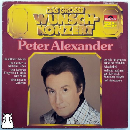 Lp Peter Alexander Das Grosse Wunschkonzert Vinil Impo Duplo