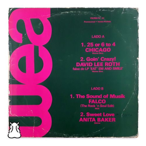Lp Vários Wea - Promo N° 40 - Disco De Vinil 1986 Leia