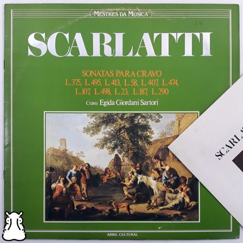 Lp Scarlatti - Sonatas Para Cravo Vinil Com Folheto 1983