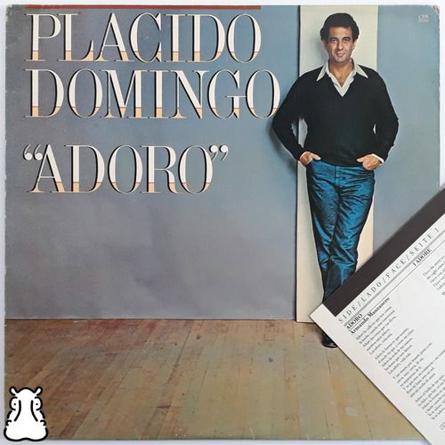 Lp Placido Domingo Adoro Disco Vinil Importado 1982 Encarte