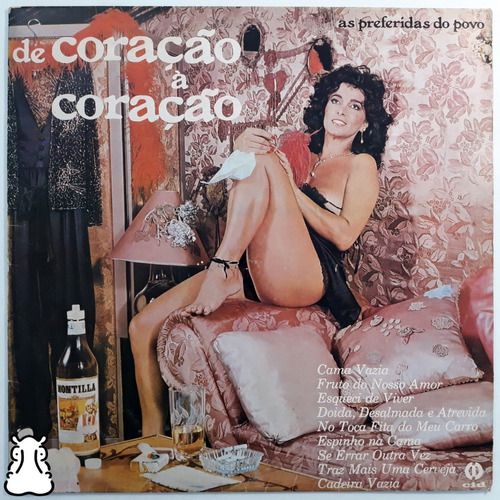 Lp De Coração À Coração Preferidas Do Povo Disco Vinil 1980