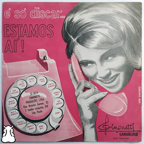 Lp É Só Discar... Estamos Aí! Disco Vinil 1966 Carlos Piper