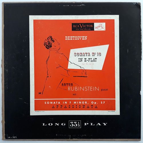 Lp Beethoven - Artur Rubinstein Sonata Nº 18 Vinil Importado