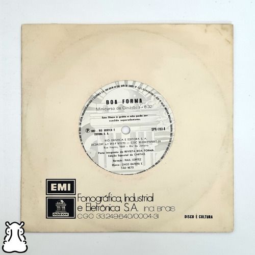 Ep Compacto Boa Forma  Minicurso De Ginástica Vinil 1982