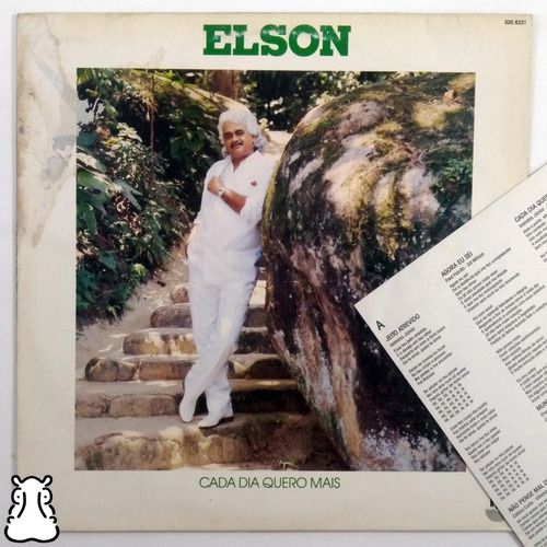 Lp Elson Cada Dia Quero Mais Disco De Vinil 1993 Com Encarte