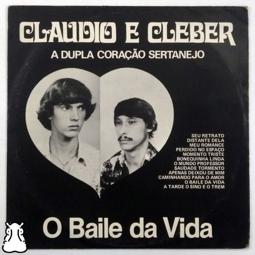 LP Claudio e Cleber - O Baile Da Vida - Disco De Vinil - Hm