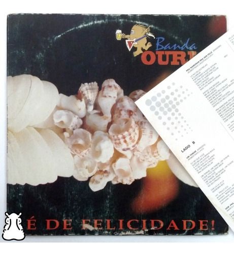 Lp Banda Ouriço É De Felicidade Disco De Vinil 1994 Encarte