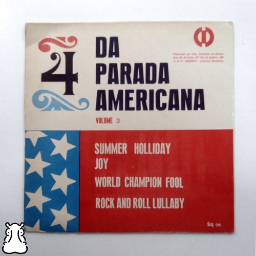 Ep Compacto 4 Da Parada Americana Disco De Vinil 1972