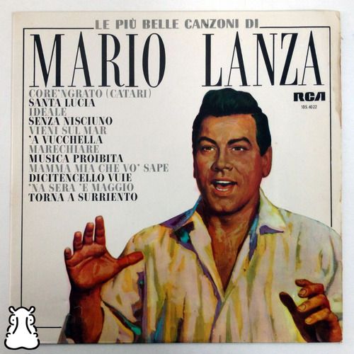 Lp Le Piu Belle Canzoni Di Mario Lanza Disco De Vinil 1966