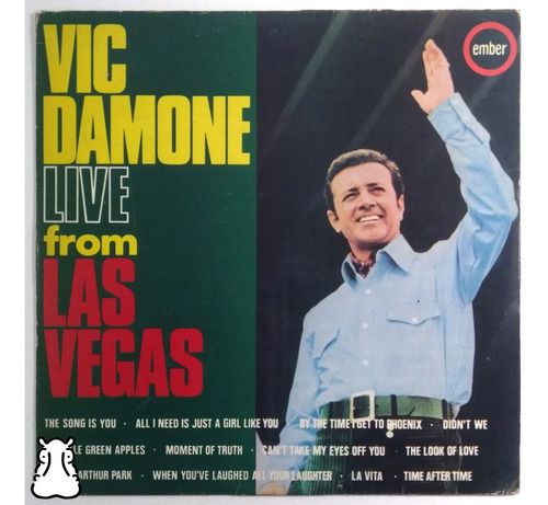 Lp Vic Damone Live From Las Vegas Disco De Vinil 1969