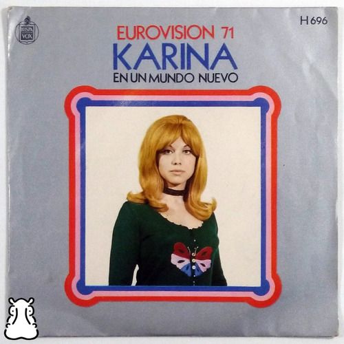 Karina Ep En Un Mundo Nuevo  Importado Disco De Vinil 1971