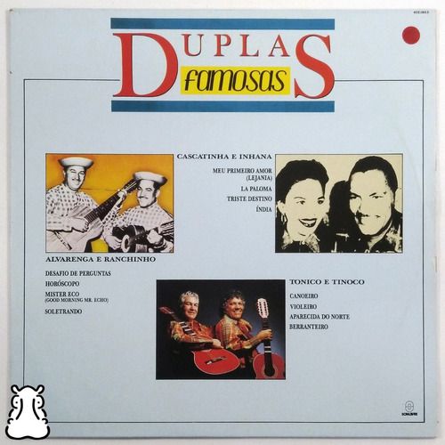 Lp Vários Duplas Famosas Disco De Vinil 1988