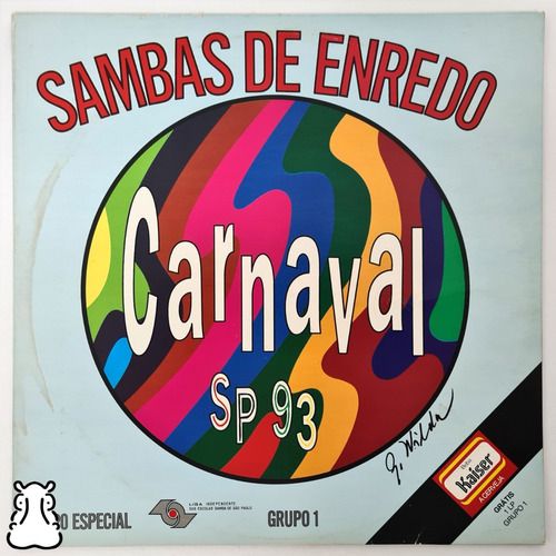 Lp Sambas De Enredo Carnaval 1993 Sp Disco De Vinil