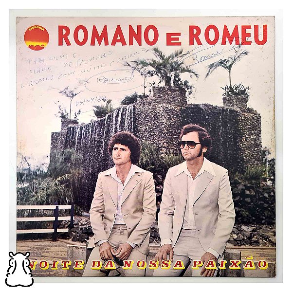 LP Romano Romeu Noite da Nossa Paixão Vinil Dedicatória - Hm