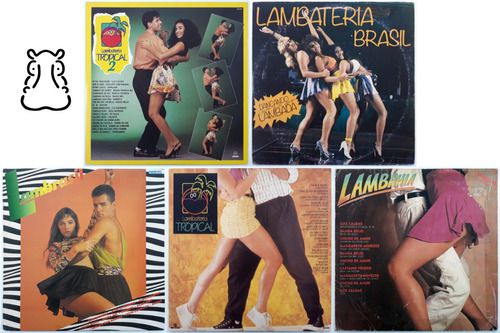 5 Lps Lambada Lambateria Tropical Brasil Lambrasil Lambahia