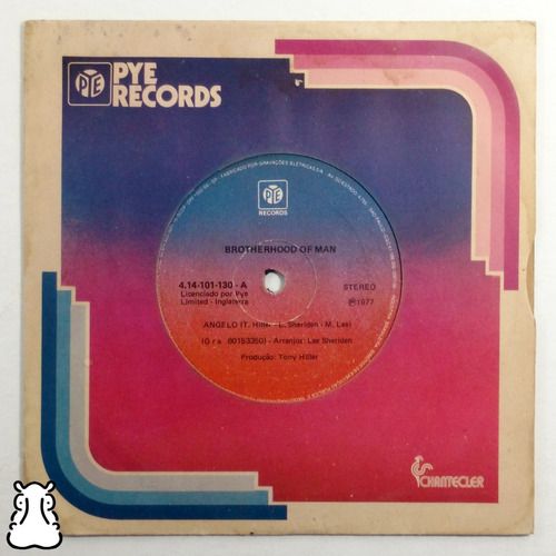 Ep Compacto Brotherhood Of Man Angelo All Night Disco Vinil