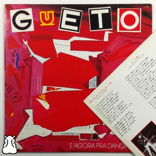 Lp Gueto - E Agora Pra Dançar? - Vinil Encarte Amostra - Hm