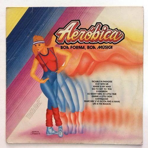 Lp Aeróbica Boa Forma Boa Música Disco De Vinil Coletânea