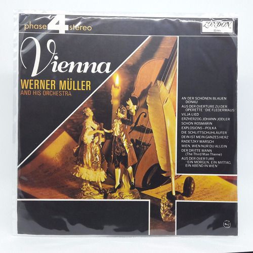Lp Werner Miller E Orchestra Viena 1969 Disco Vinil Clássico