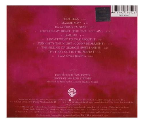 Cd Rod Stewart Greatest Hits 1979 Novo Lacrado