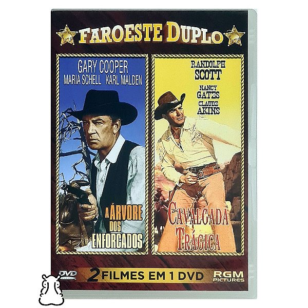 DVD 2 Filmes Faroeste Árvore Enforcados - Cavalgada Trágica