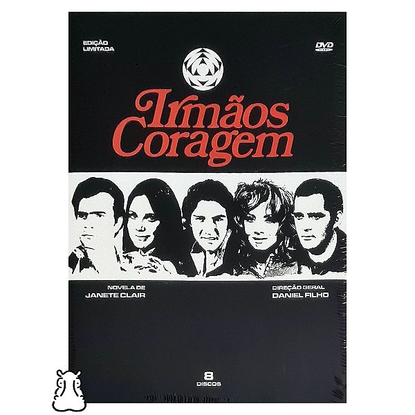 Box 8 DVDs Novela - Irmãos Coragem - 1970 Novo Lacrado - Hm