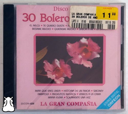Cd La Gran Compañia 30 Boleros De Amor Importad Novo Lacrado
