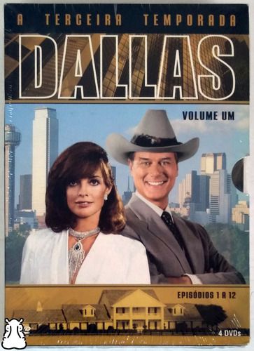 Box Dvd Série Dallas Terceira Temporada Vol. 1 Novo Lacrado