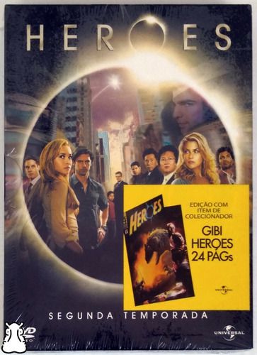 Box Dvd Filme Heroes Temporada 2 Gibi 2007 Novo Lacrado