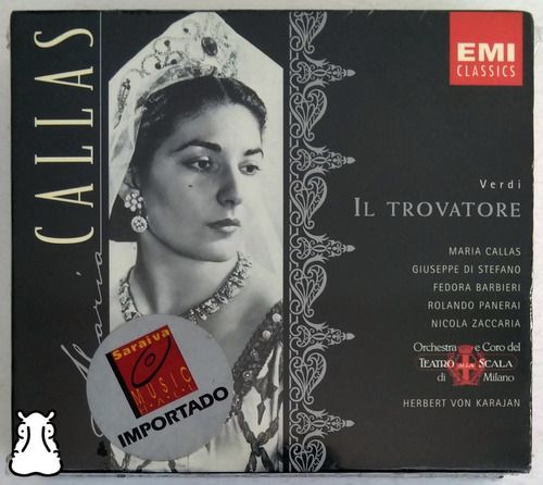 Cd Maria Callas Verdi Il Trovatore - Duplo Imp. Livreto 1997