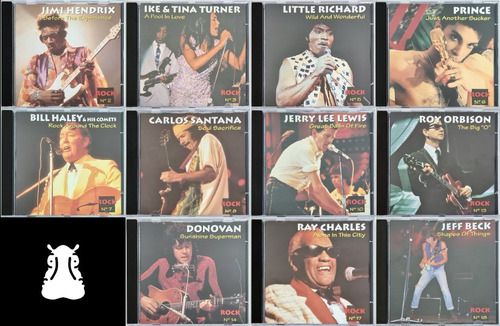 11 Cds Coleção Rock Jimi Hendrix Santana Prince Tina Turner