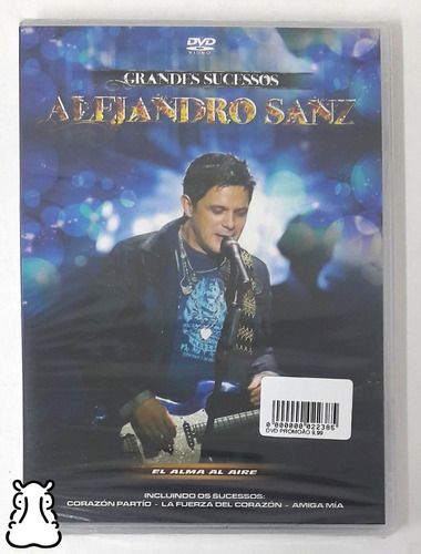 Dvd Alejandro Sanz Grandes Sucessos El Alma Al Aire Novo