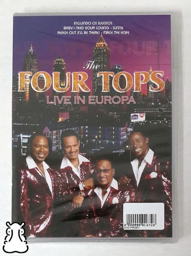 Dvd The Four Tops Live In Europa