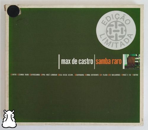 Cd Max De Castro Samba Raro 1999 Com Capa / Luva