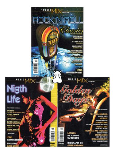 3 Cds Revista Music Mix Rock Classics Night Life Golden Days