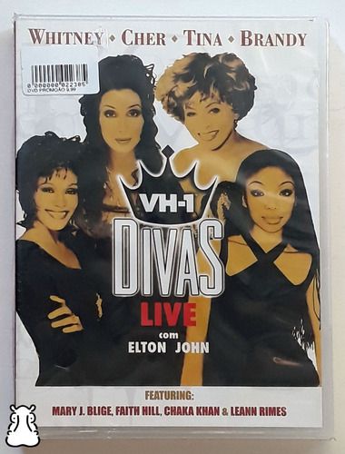 Dvd Whitney Cher Tina Brandy Vh-1 Divas Live Novo