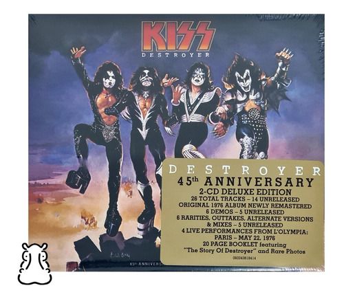Cd Kiss Destroyer 45th Aniversary Deluxe Edition Duplo Novo