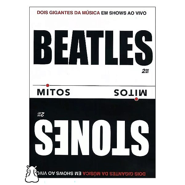 DVD Beatles E Rolling Stones Série Mitos Duplo Lacrado - Hm