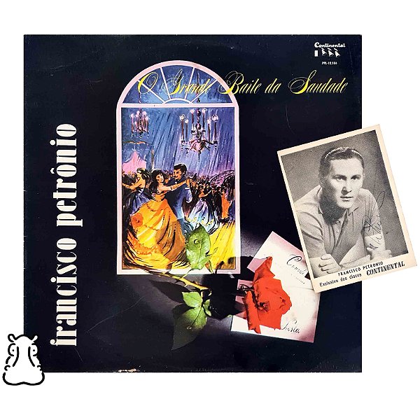 LP Francisco Petrônio Grande Baile Saudade Foto Autografada